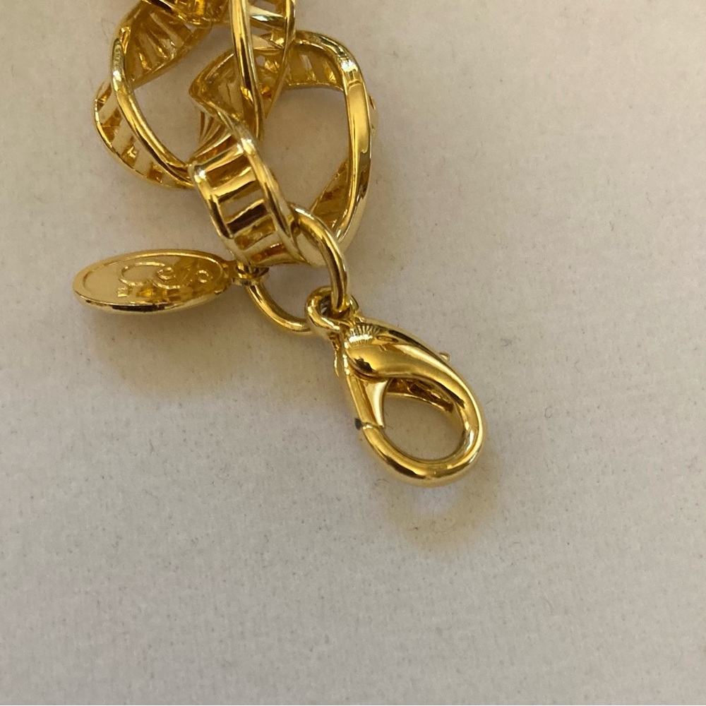 Vintage Gold Tone Link Bracelet - Picture 8 of 14